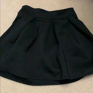 bethany mota black satin skirt